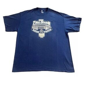 New York Yankees Yankee Stadium Final Season 2008 Souvenir Blue T Shirt Size XL